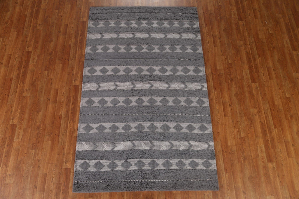 Geometric Moroccan Handmade Area Rug 5x8