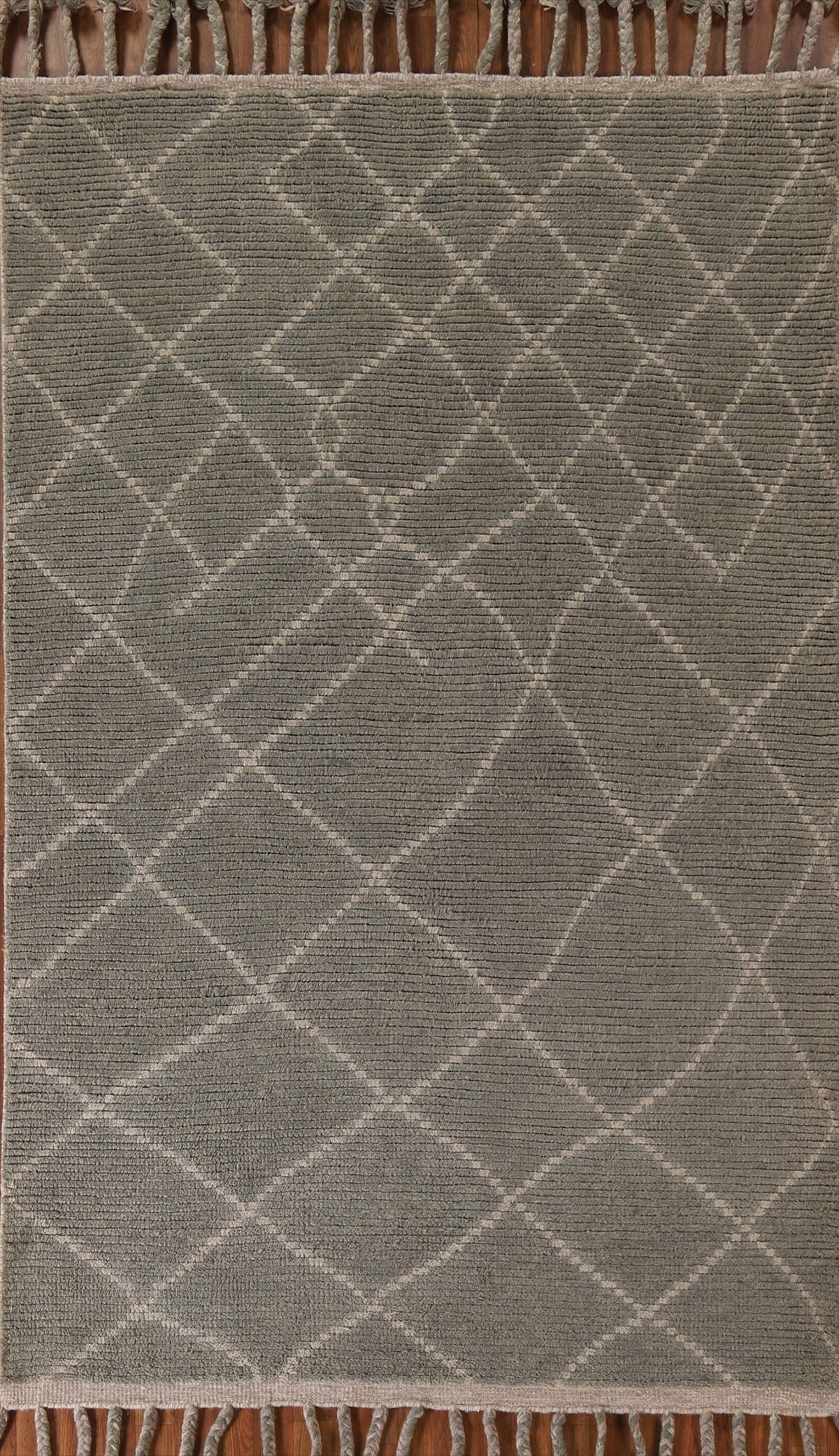 Trellis Moroccan Wool Area Rug 6x8