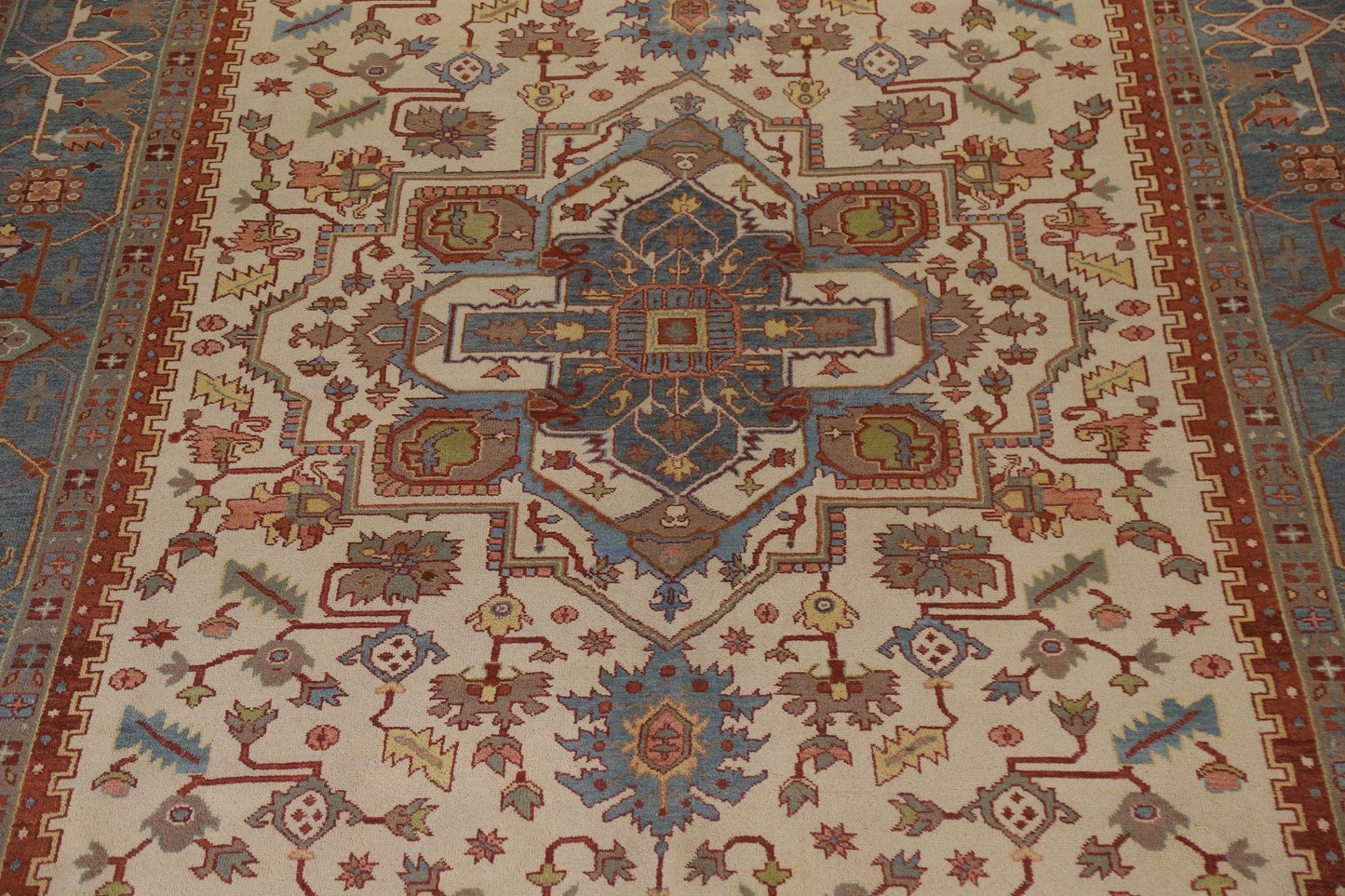 Palace Size Heriz Serapi Oriental Area Rug 11x21