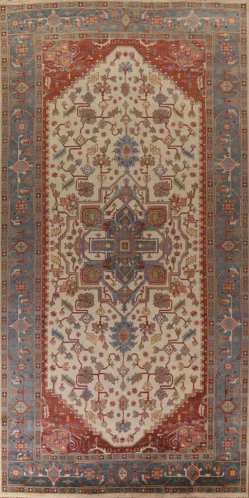 Palace Size Heriz Serapi Oriental Area Rug 11x21