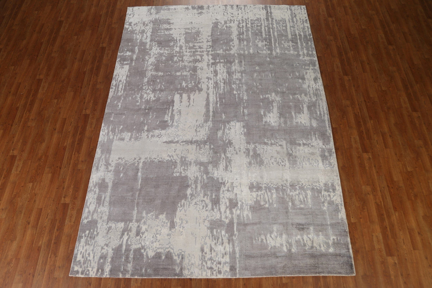 Distressed Look Abstract Area Rug 8x11