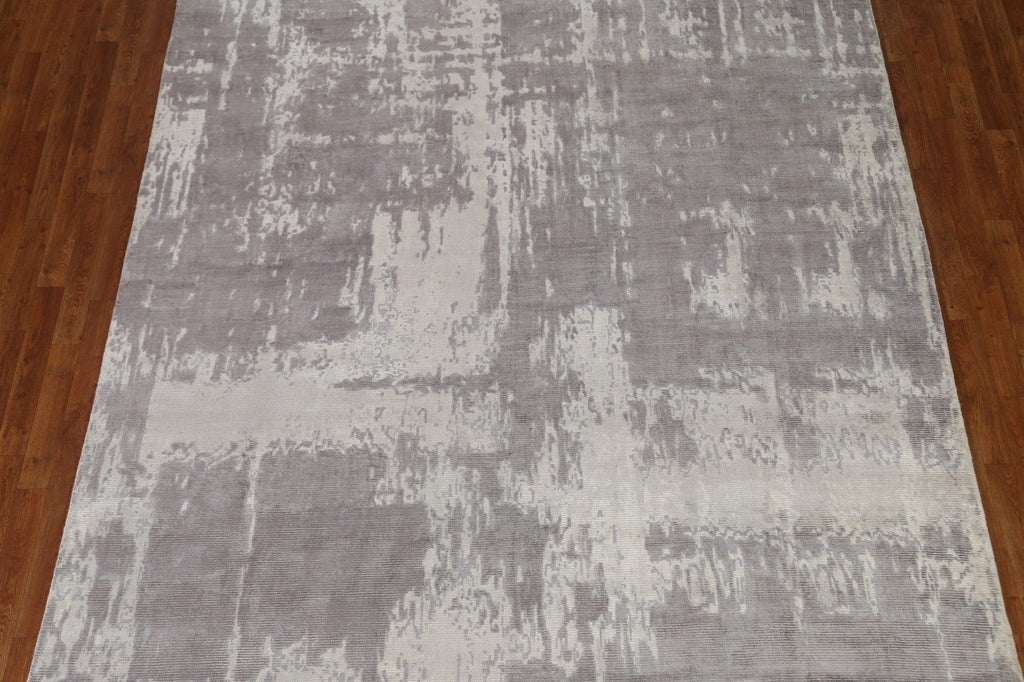 Distressed Look Abstract Area Rug 8x11