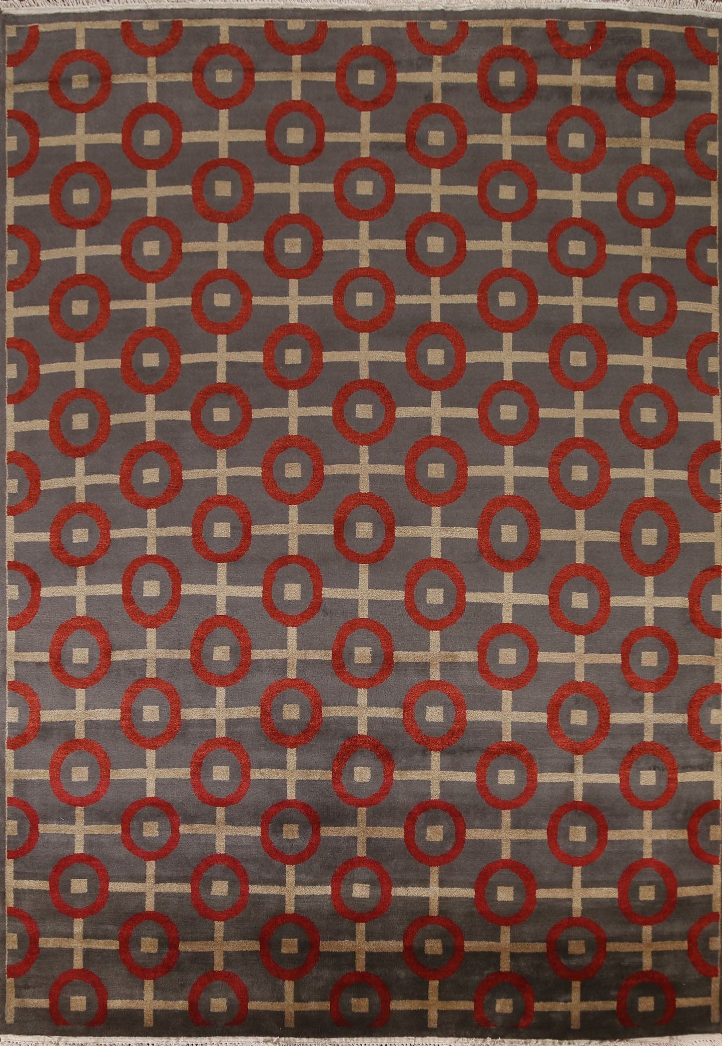 All-Over Gabbeh Wool Area Rug 8x10