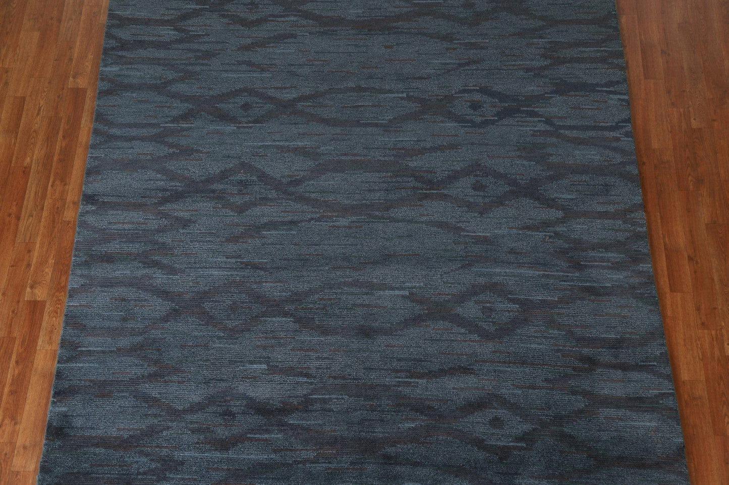 Navy Blue Abstract Area Rug 7x9