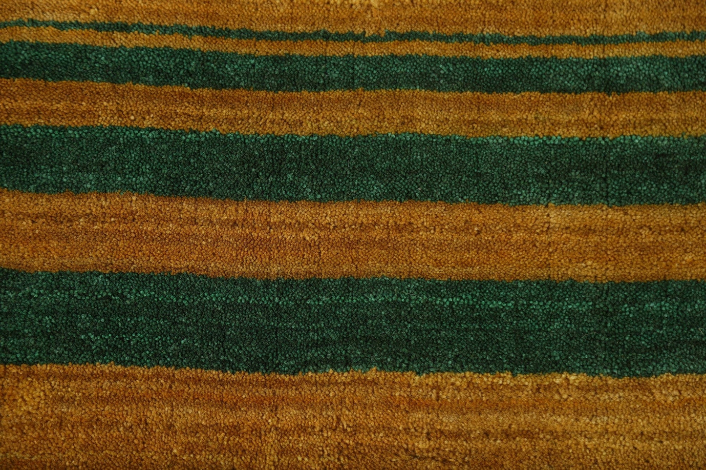 Gold Gabbeh Striped Area Rug 8x10