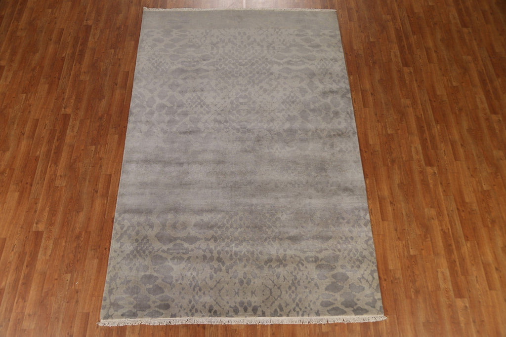 Distressed Look Gabbeh Oriental Area Rug 6x9