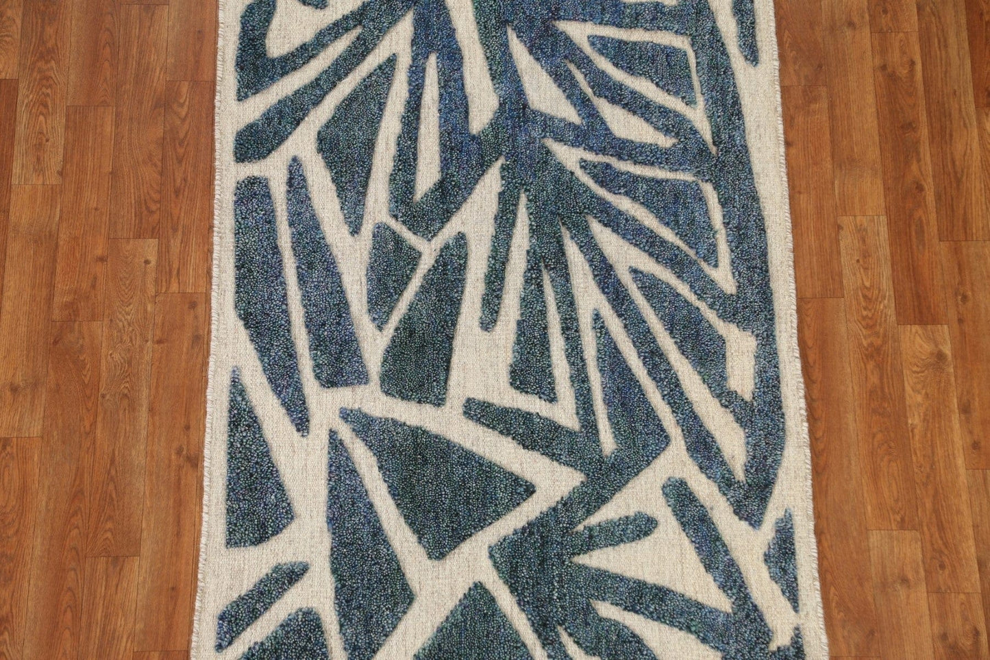 Abstract Design Moroccan Wool Area Rug 3x5