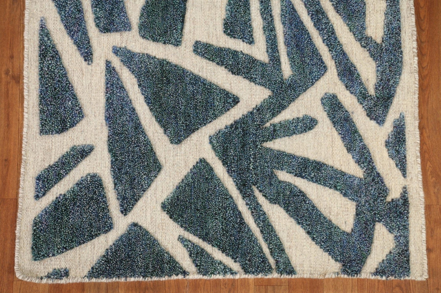 Abstract Design Moroccan Wool Area Rug 3x5