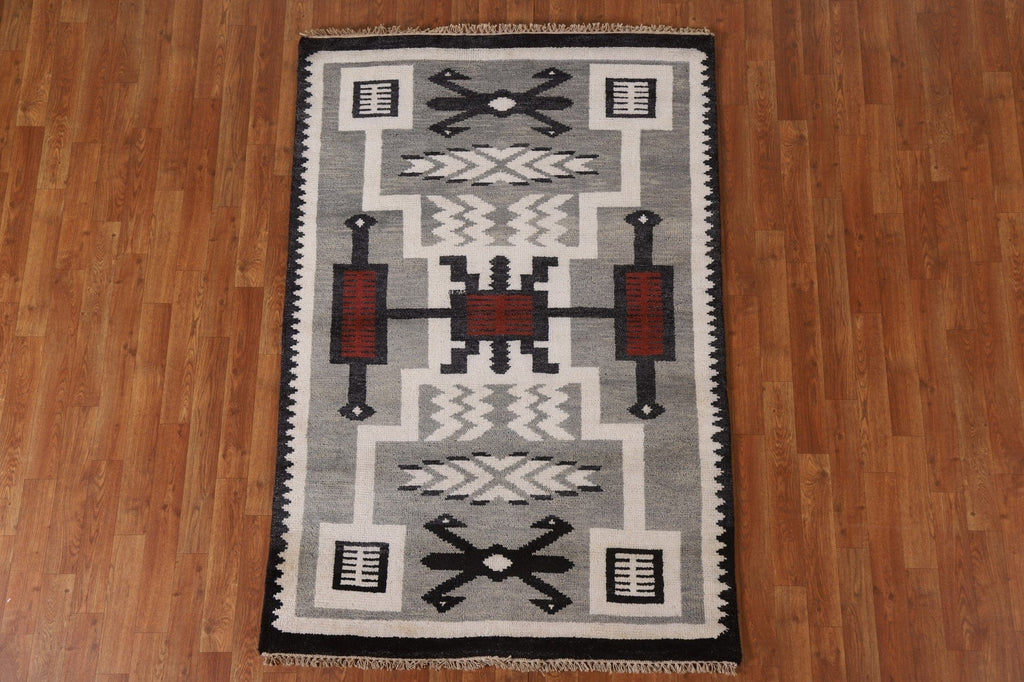 Tribal Nepalese Oriental Area Rug 4x6