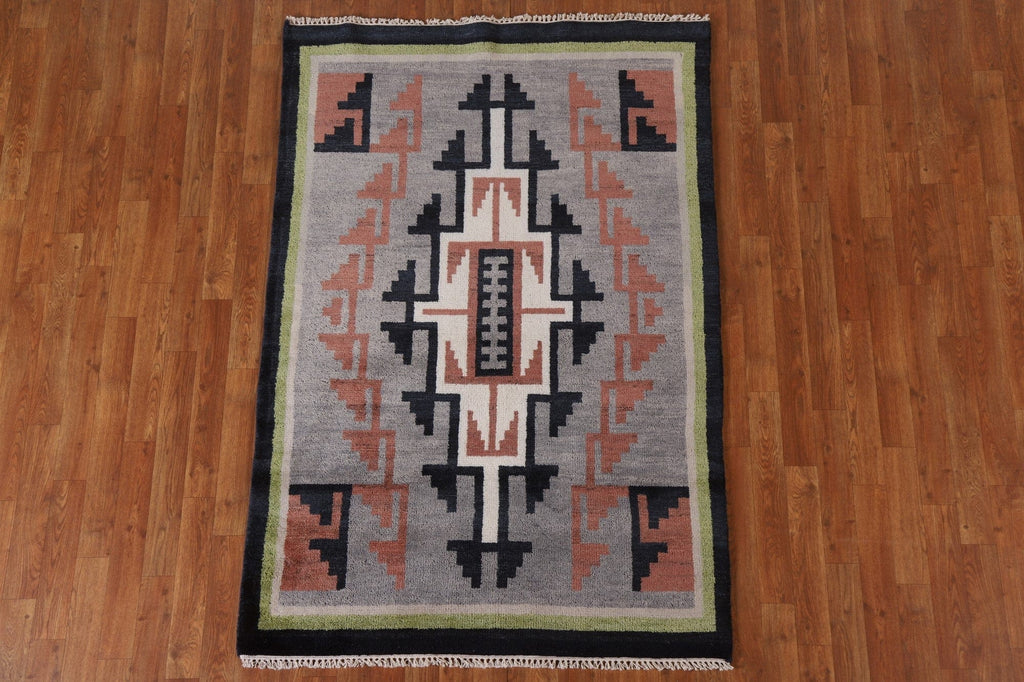 Tribal Nepalese Area Rug 4x6