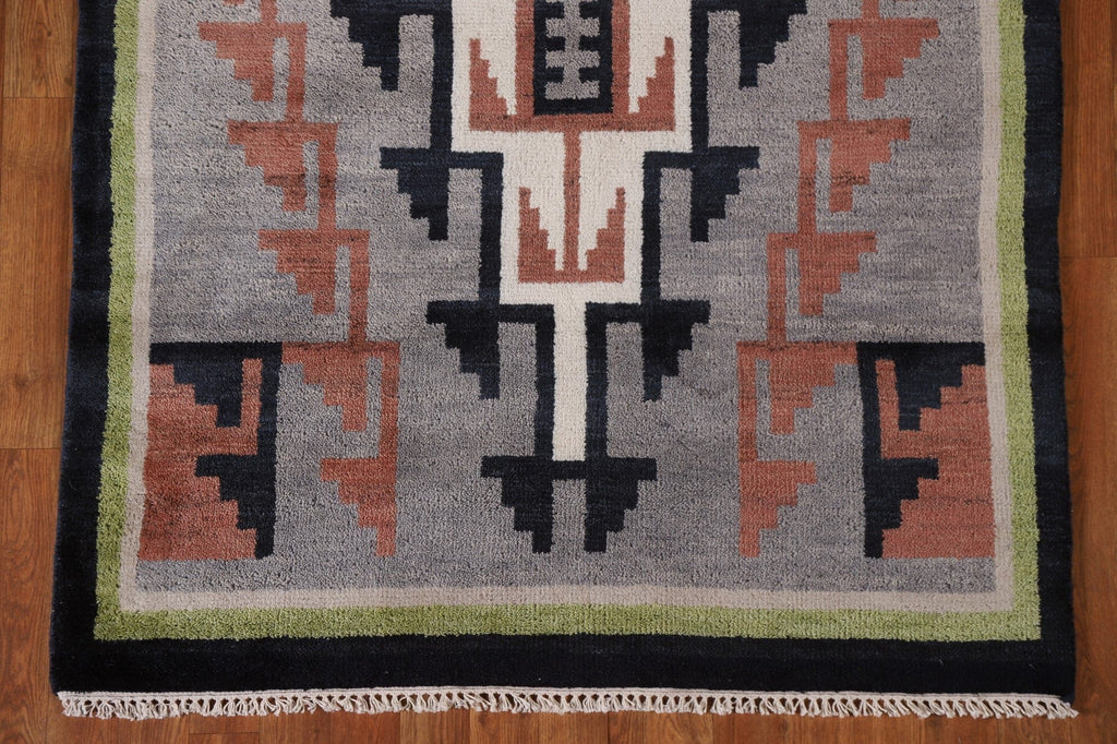 Tribal Nepalese Area Rug 4x6