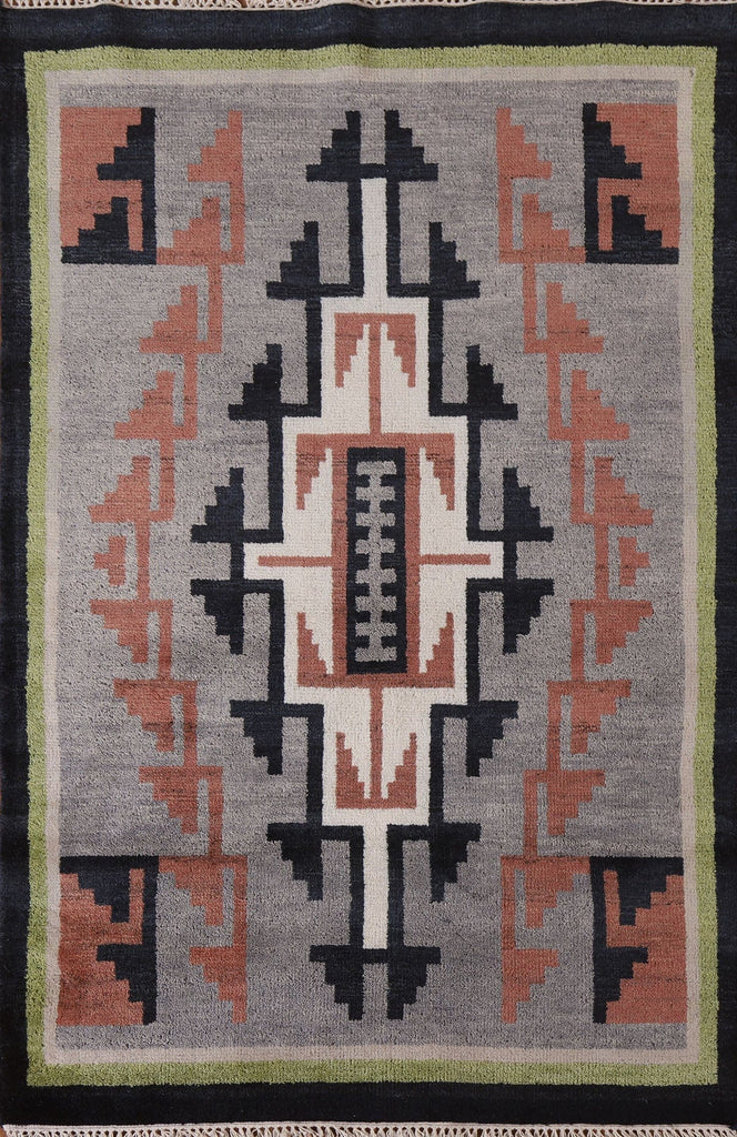 Tribal Nepalese Area Rug 4x6