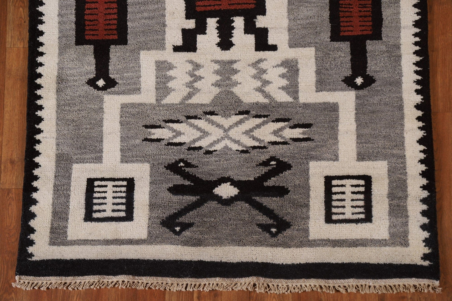 Handmade Nepalese Tribal Area Rug 4x6