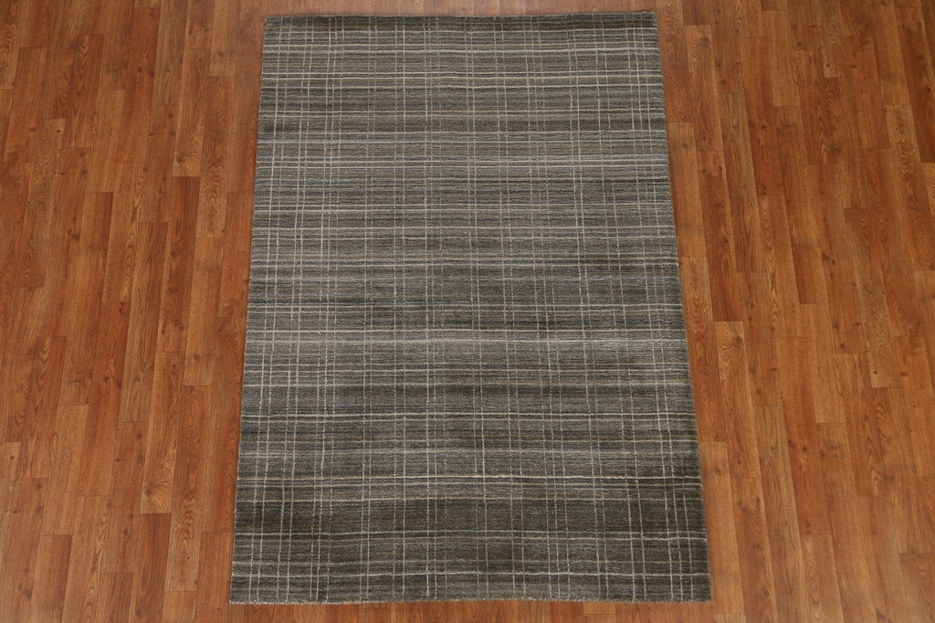 All-Over Wool Gabbeh Area Rug 4x6