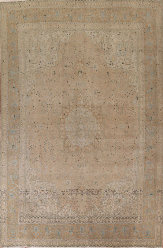 Distressed Tabriz Persian Area Rug 10x13