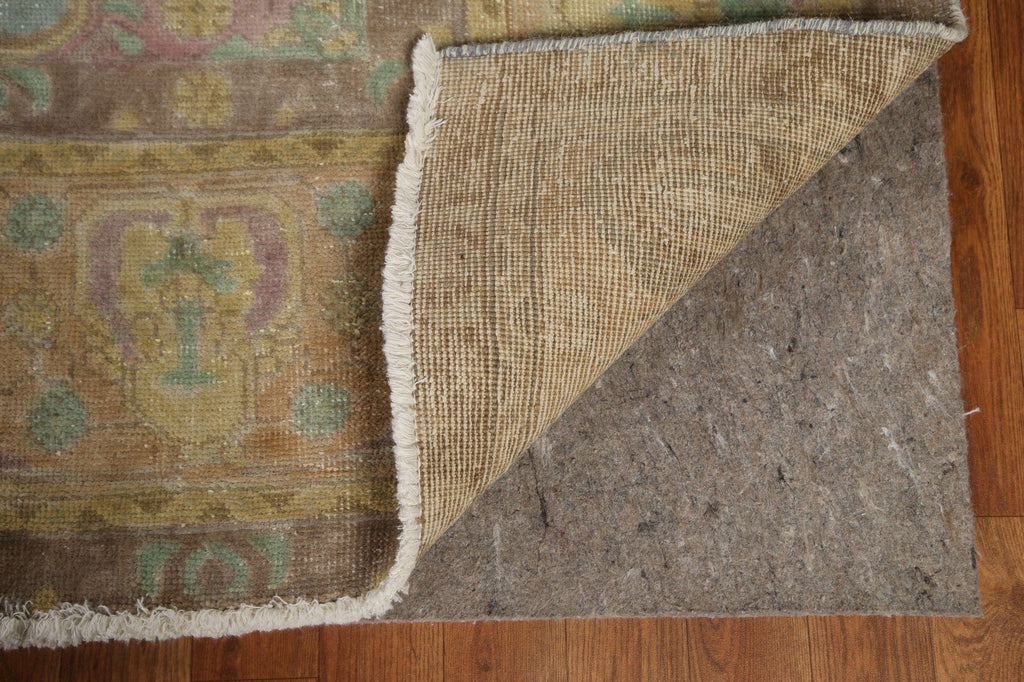 Distressed Over-Dyed Tabriz Persian Area Rug 9x12