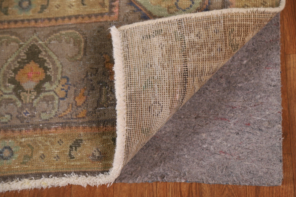 Distressed Over-Dyed Tabriz Persian Area Rug 10x13