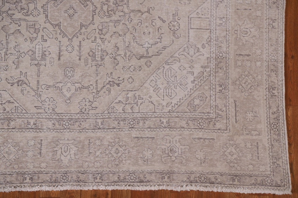 Distressed Tabriz Persian Area Rug 7x10