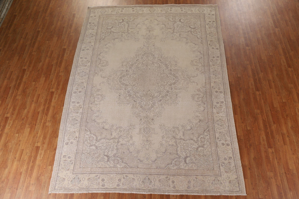 Distressed Tabriz Persian Area Rug 9x13