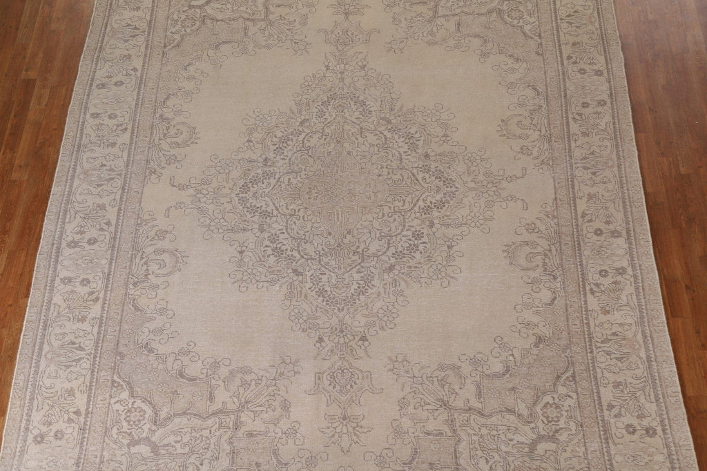 Distressed Tabriz Persian Area Rug 9x13