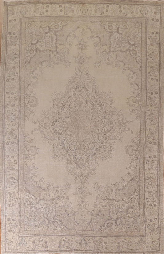 Distressed Tabriz Persian Area Rug 9x13