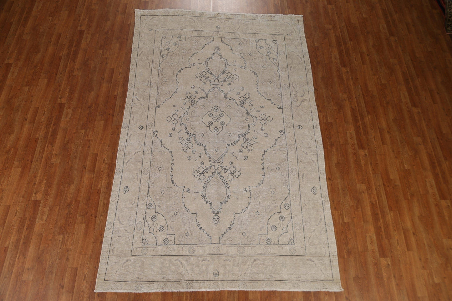 Distressed Tabriz Persian Area Rug 6x10