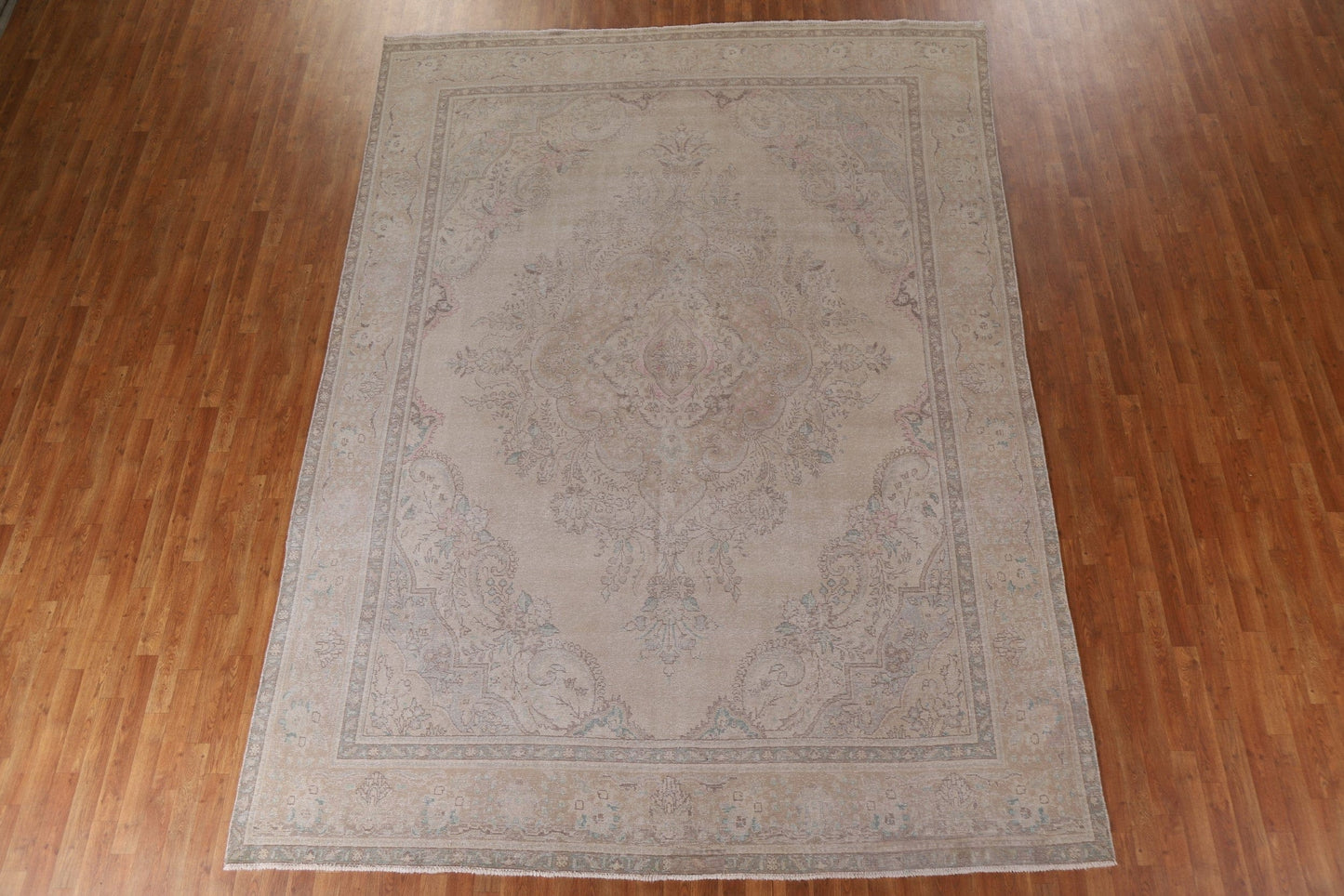 Distressed Tabriz Persian Area Rug 9x12