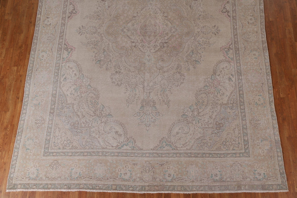 Distressed Tabriz Persian Area Rug 9x12