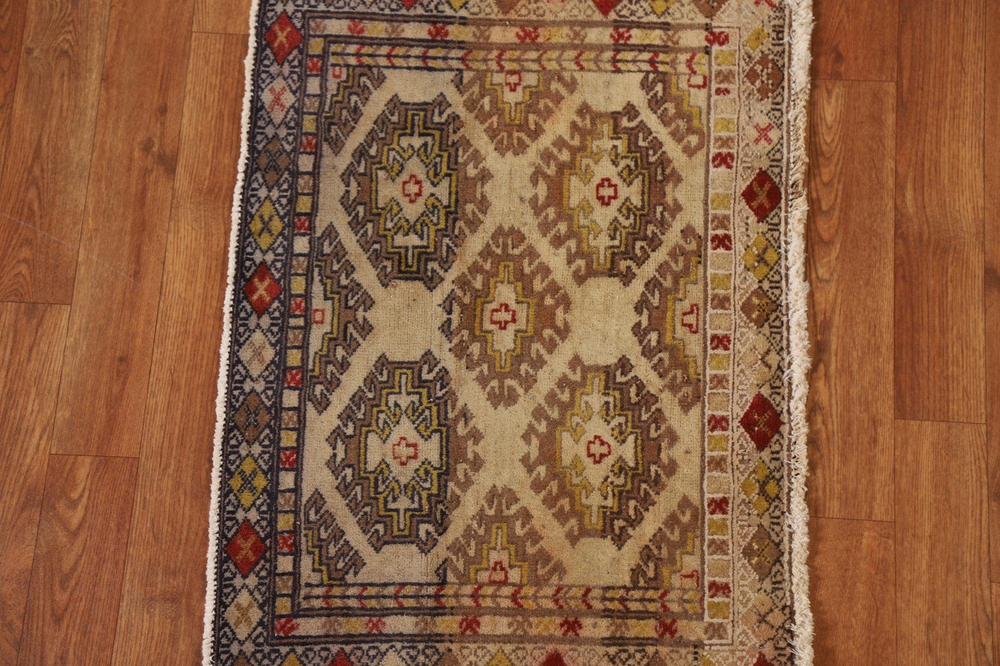 Vintage Turkoman Persian Rug 2x3