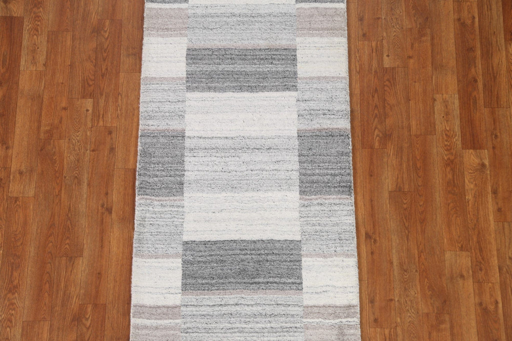 Checkered Gabbeh Wool Rug 2x5