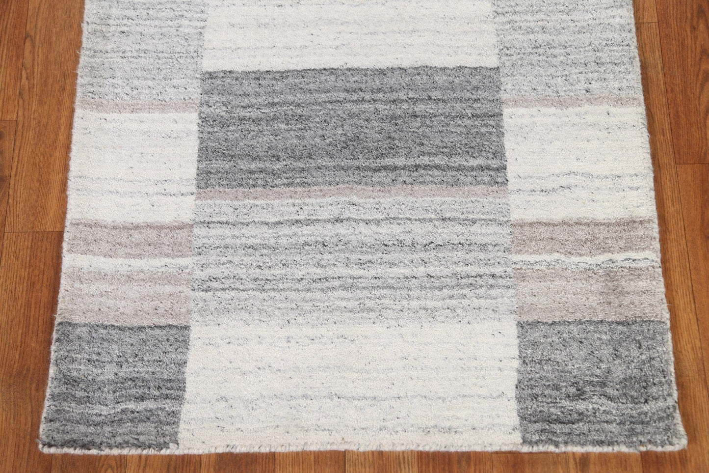 Checkered Gabbeh Wool Rug 2x5