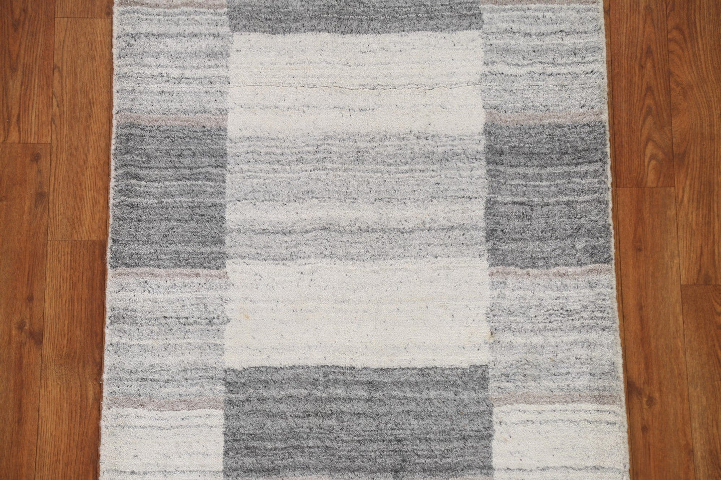 Checkered Gabbeh Wool Area Rug 3x5