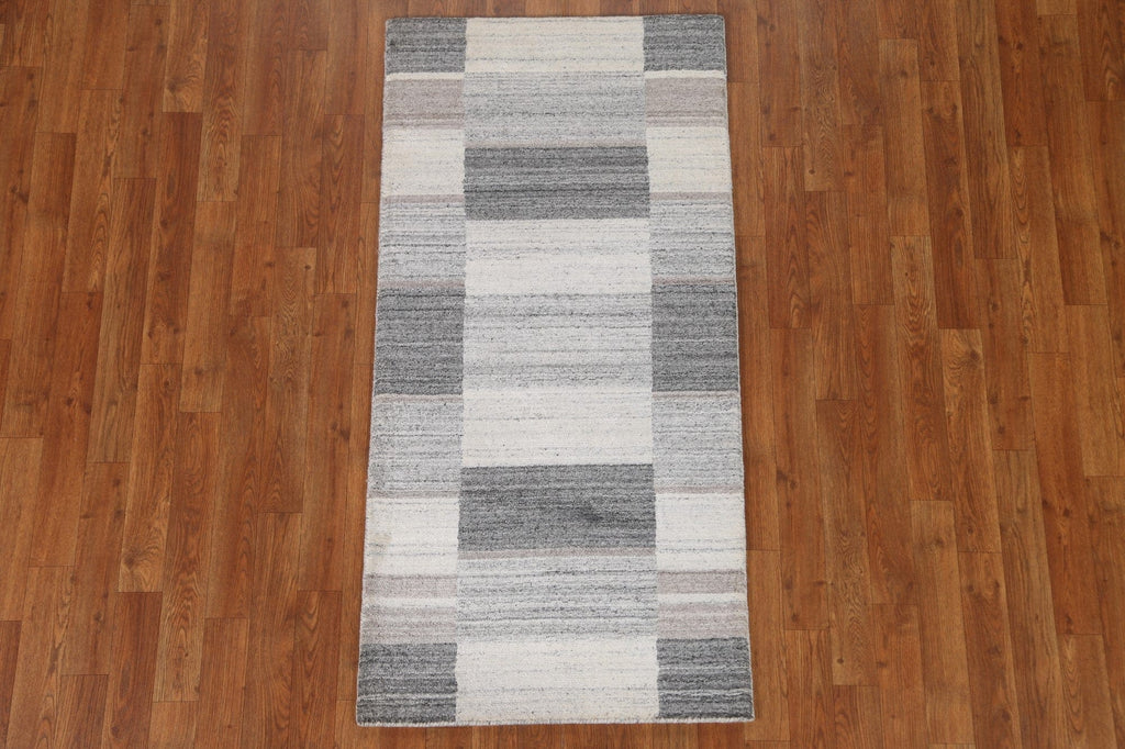 Handmade Gabbeh Wool Rug 2x5