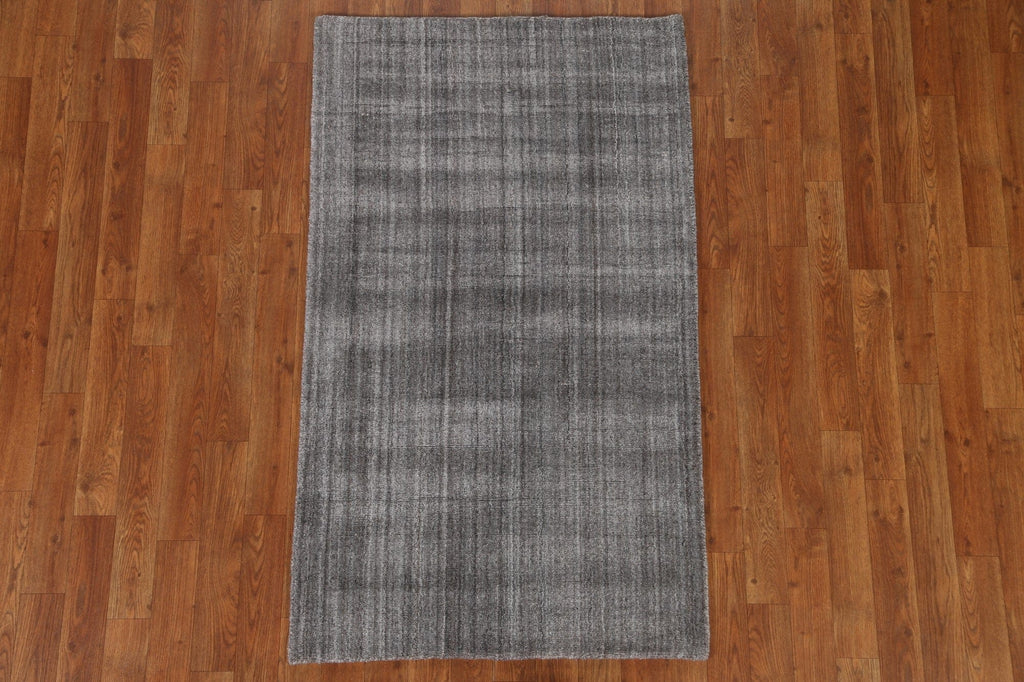 Contemporary Gabbeh Wool Area Rug 3x5