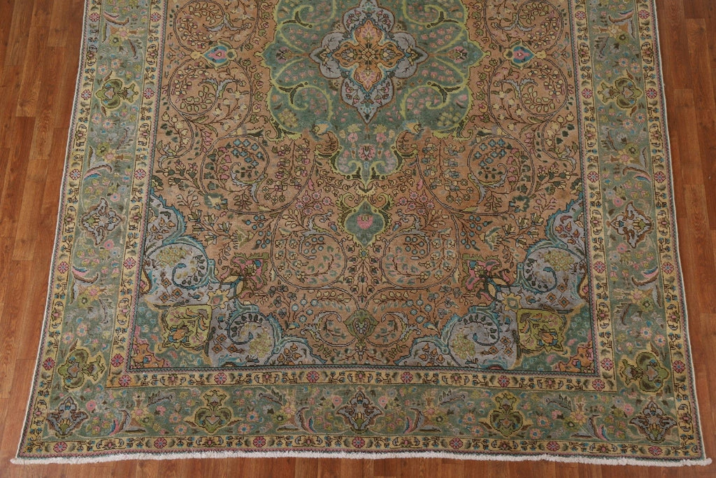 Vintage Floral Tabriz Persian Area Rug 8x11