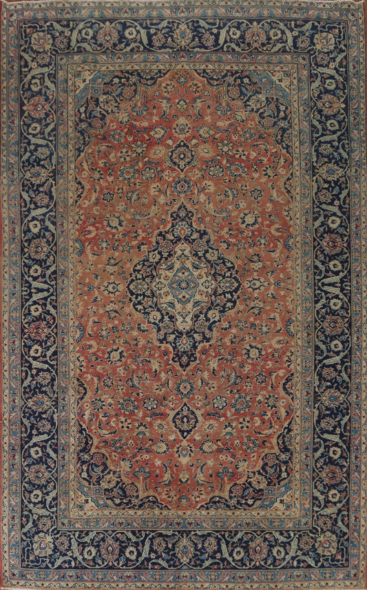 Traditional Mashad Persian Area Rug 8x11