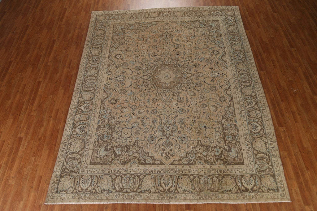 Vintage Mashad Persian Area Rug 10x12