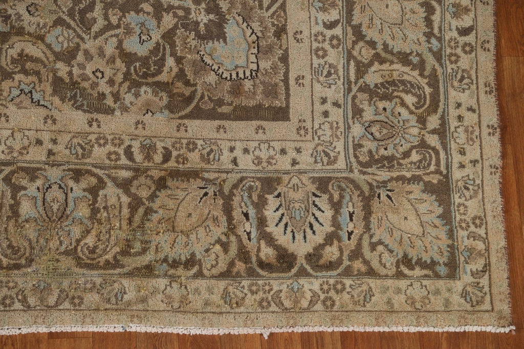 Vintage Mashad Persian Area Rug 10x12