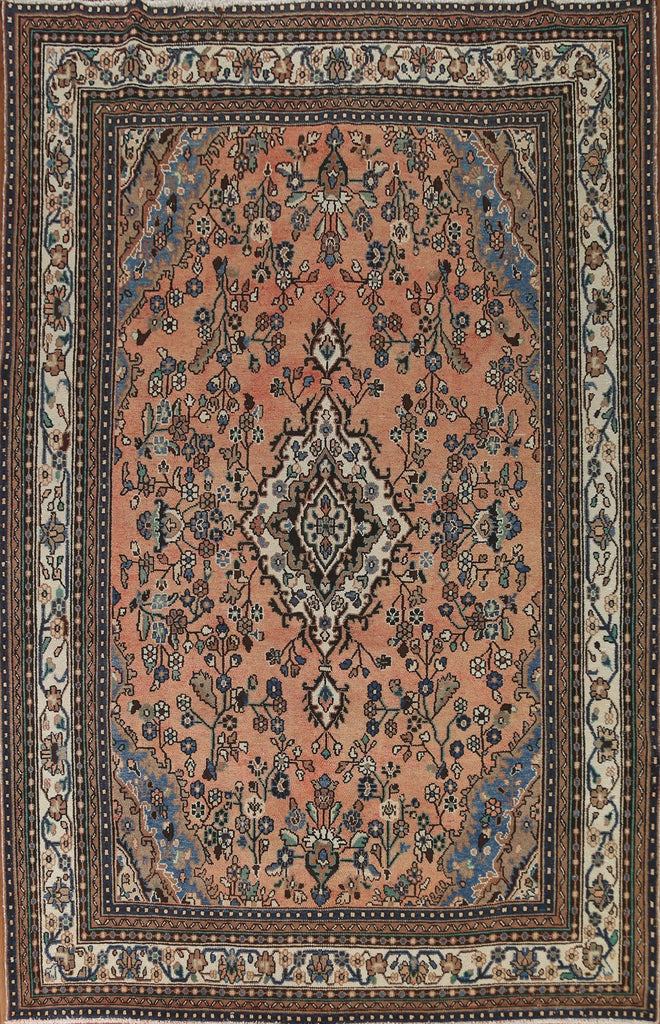 Vintage Hamedan Persian Area Rug 8x11