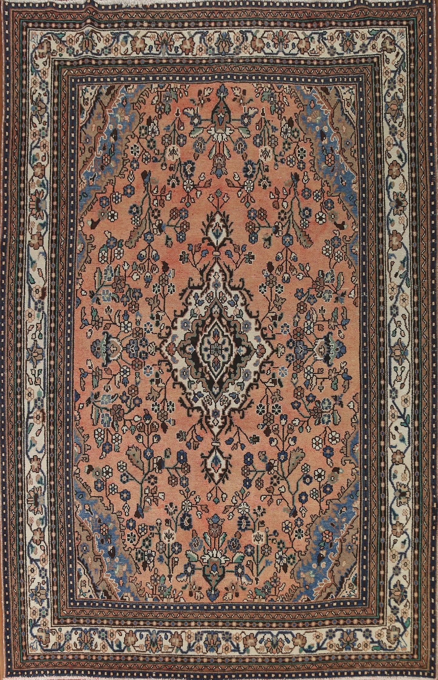 Vintage Hamedan Persian Area Rug 8x11