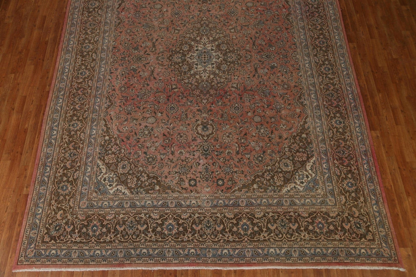 Distressed Over-Dyed Mashad Persian Area Rug 10x13