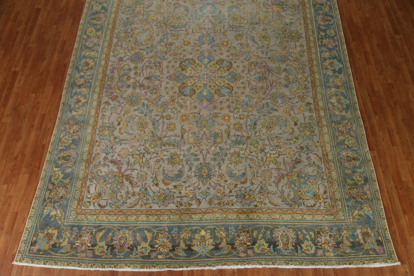 Distressed Tabriz Persian Area Rug 10x12