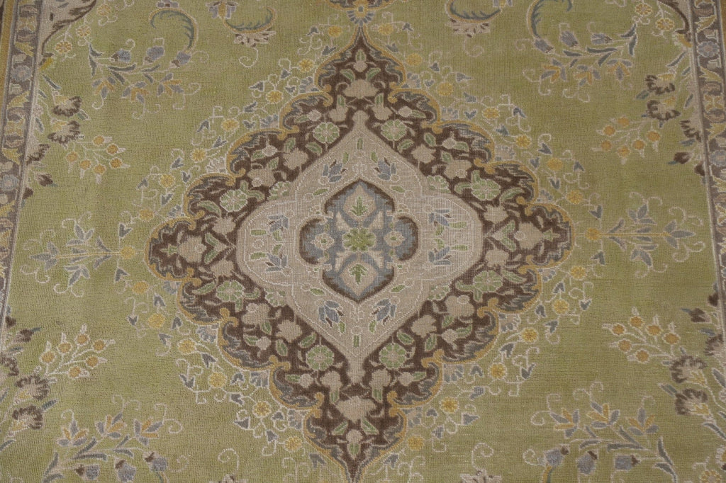 Distressed Over-Dyed Tabriz Persian Area Rug 8x11