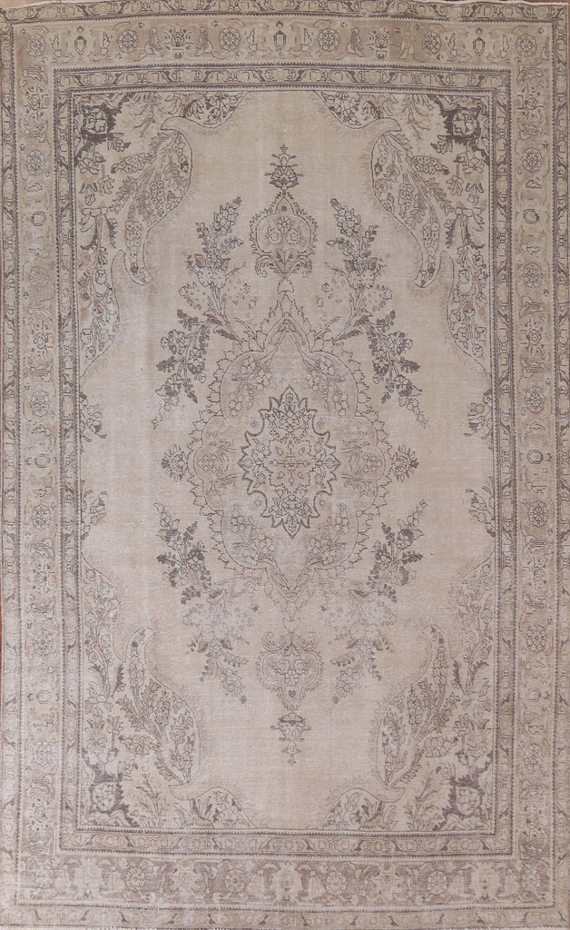 Distressed Tabriz Persian Area Rug 8x11