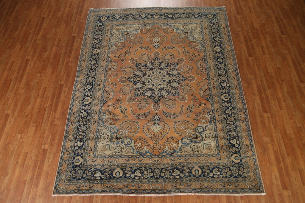 Traditional Mashad Persian Area Rug 8x11