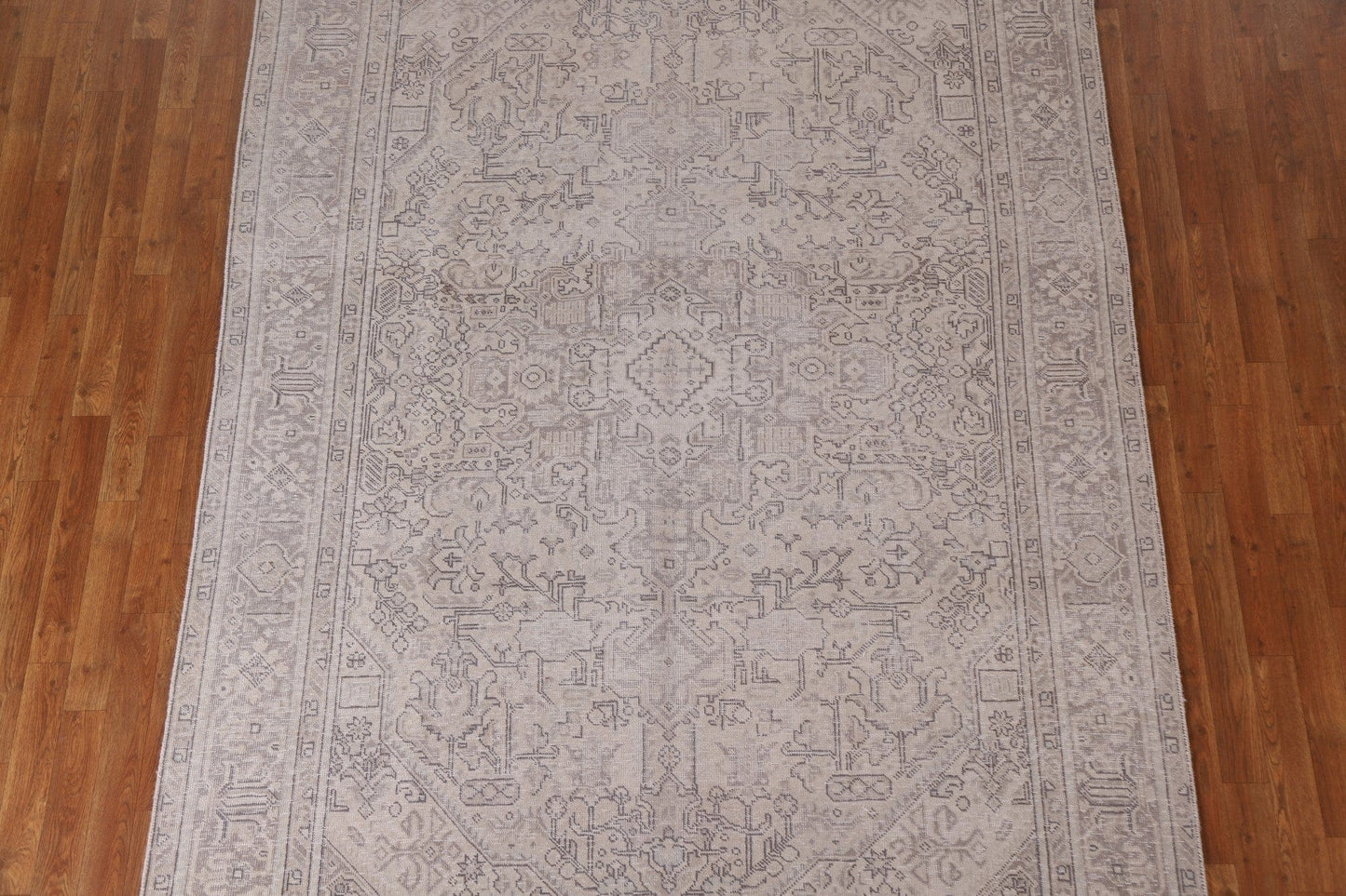 Distressed Muted Tabriz Persian Area Rug 7x10