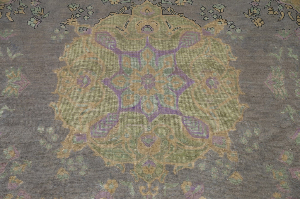 Distressed Over-Dyed Tabriz Persian Area Rug 8x11