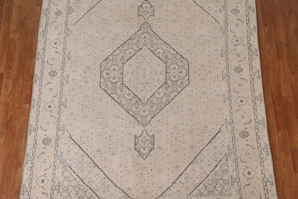 Distressed Tabriz Persian Area Rug 7x10