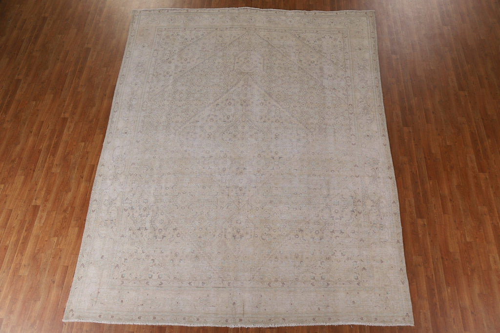 Distressed Tabriz Persian Area Rug 10x12