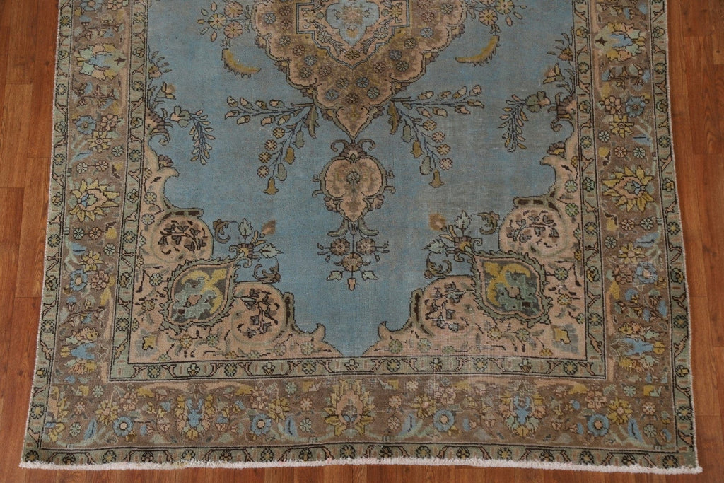 Vintage Wool Tabriz Persian Area Rug 6x9